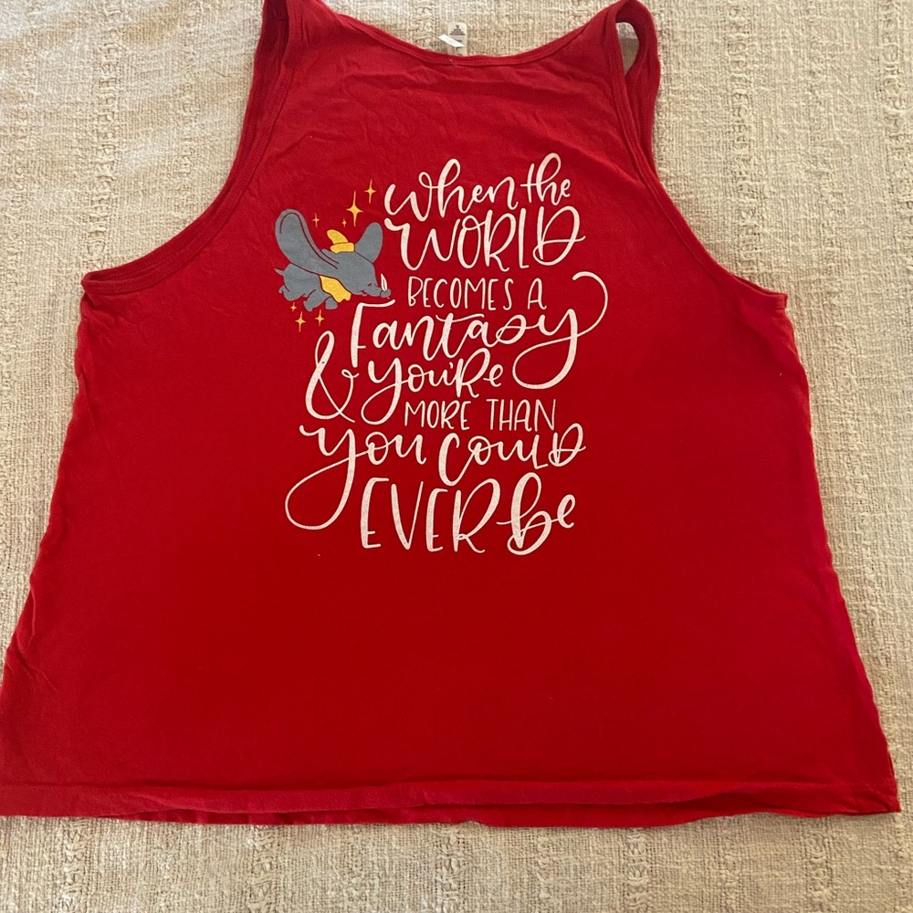 Dumbo themed tank top, XL, EUC